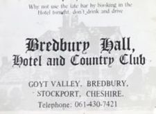 Bredbury Hall membership card